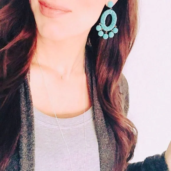 :: Stella & Dot Fun Blue Cece Earrings - Picture 8 of 8